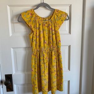 Yellow floral dress from gap kids